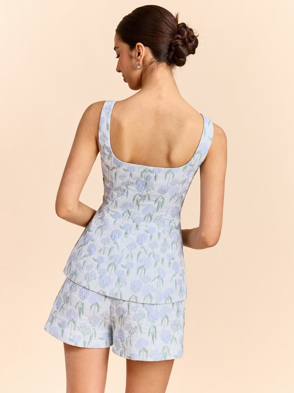 Commense Floral Jacquard Vest - Picture 5 of 5